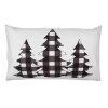 Clayre & Eef BWX36-5 Copricuscino Bianco Nero 30x50 cm