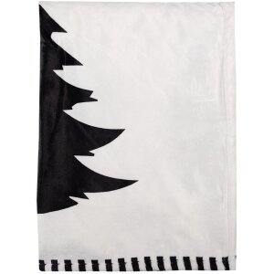 Clayre & Eef BWX60-2 Plaid Bianco Nero 130x170 cm