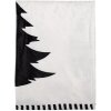 Clayre & Eef BWX60-2 Plaid Bianco Nero 130x170 cm