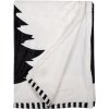 Clayre & Eef BWX60-2 Plaid Bianco Nero 130x170 cm
