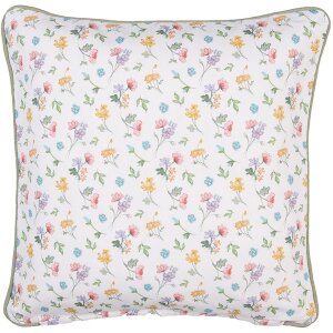 Clayre & Eef CFL21 Copricuscino bianco 40x40 cm