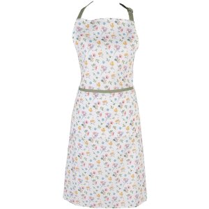 Clayre & Eef CFL41 Grembiule da cucina bianco 70x85 cm