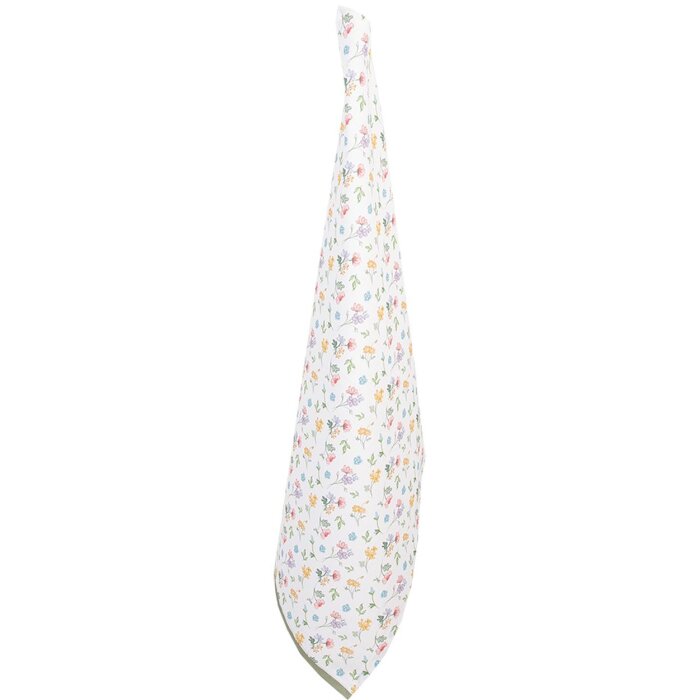 Clayre & Eef CFL42 Asciugamano da tè bianco 50x70 cm