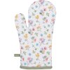 Clayre & Eef CFL44 Guanto da forno bianco 18x30 cm