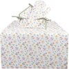 Clayre & Eef CFL64 Runner da tavola bianco 50x140 cm
