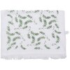 Clayre & Eef CT027 Asciugamano per ospiti Bianco Verde 40x66 cm