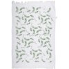 Clayre & Eef CT027 Asciugamano per ospiti Bianco Verde 40x66 cm