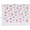 Clayre & Eef CT029 Asciugamano per ospiti Bianco Rosa 40x66 cm