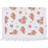 Clayre & Eef CTSWR Asciugamano per ospiti Bianco Rosa 40x66 cm