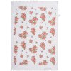 Clayre & Eef CTSWR Asciugamano per ospiti Bianco Rosa 40x66 cm
