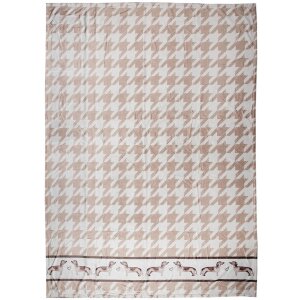 Clayre & Eef DHL60 Plaid Marrone Bianco 130x170 cm