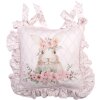 Clayre & Eef FEB25-1 Cuscino Copriseduta 40x40 cm Cotone Rosa
