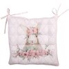 Clayre & Eef FEB29-1 Cuscino per sedia in schiuma rosa 40x40x4 cm