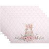 Clayre & Eef FEB40-1 Tovaglietta 6 pezzi rosa 48x33 cm Cotone