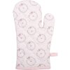 Clayre & Eef FEB44-1 Guanti da forno rosa 18x30 cm