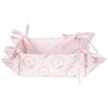 Clayre & Eef FEB47-1 Cestino per pane con motivo floreale rosa 35x35x8cm