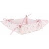 Clayre & Eef FEB47-1 Cestino per pane con motivo floreale rosa 35x35x8cm