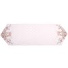 Clayre & Eef FEB65-1 Runner da tavola rosa 50x160 cm Cotone motivo coniglietto