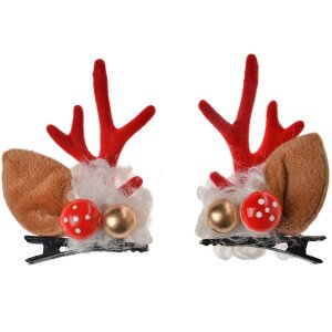 Juleeze JZHC0050 Forcina per capelli rosso marrone