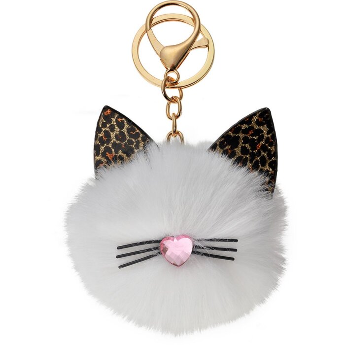 Juleeze JZKC0091 Portachiavi gatto bianco