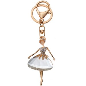Juleeze JZKC0114 Portachiavi Ballerina bianca