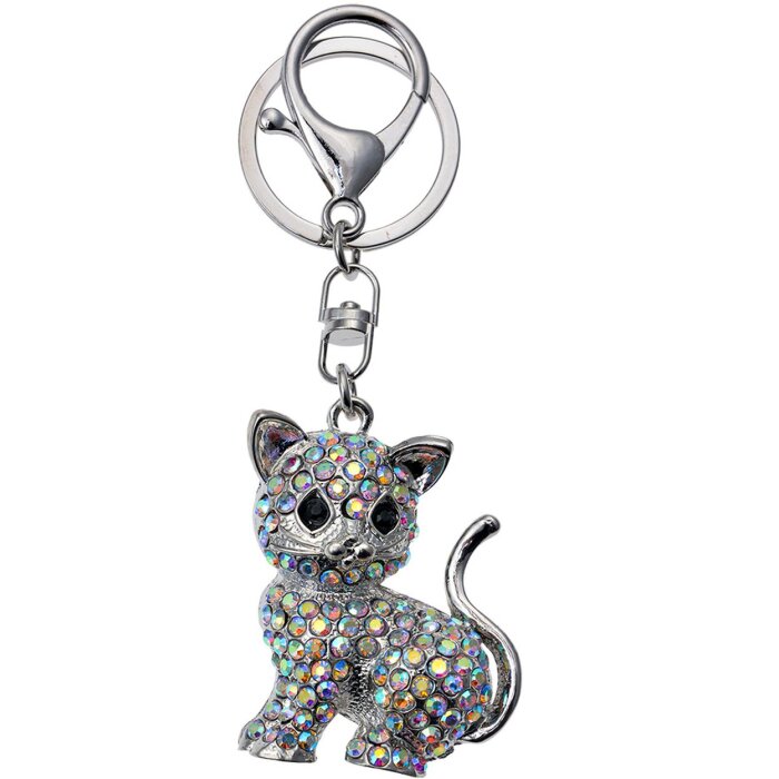 Juleeze JZKC0124 Portachiavi gatto color argento