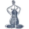 Juleeze JZPI0081 Spilla rana color argento
