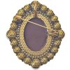 Juleeze JZPI0086 Spilla cammeo marrone