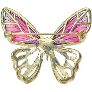 Juleeze JZPI0089 Spilla farfalla rosa