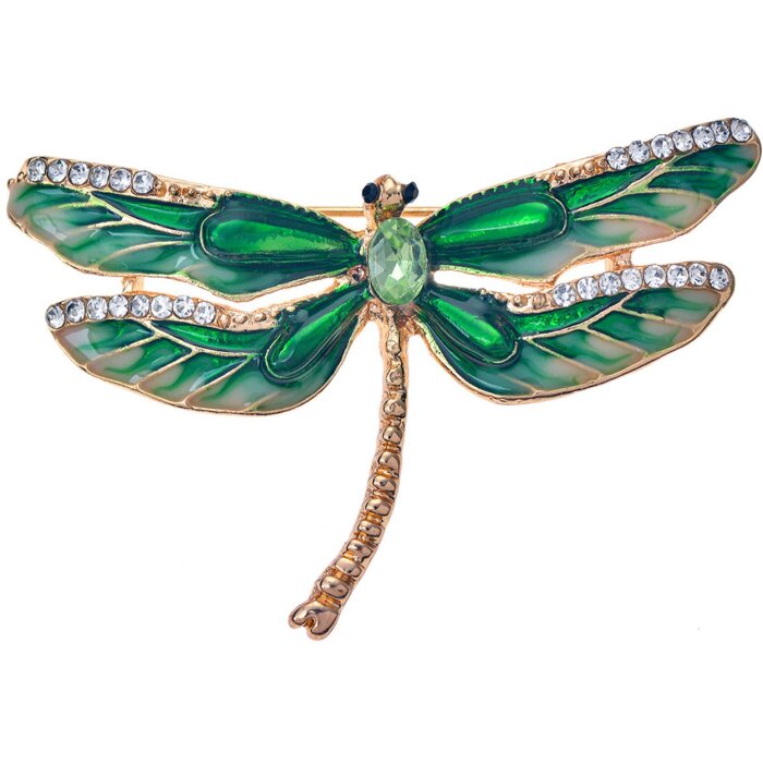 Juleeze JZPI0090 Spilla libellula verde