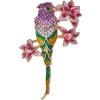 Juleeze JZPI0091 Spilla pappagallo rosa