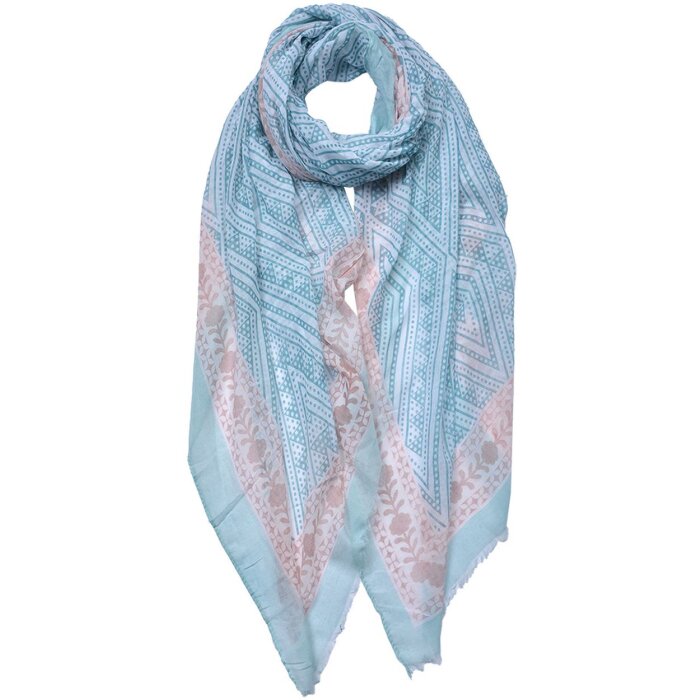 Juleeze JZSC0692BL Sciarpa donna modello blu 90x180 cm
