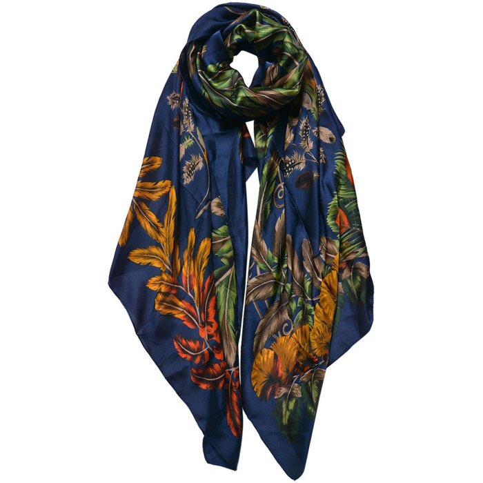 Juleeze JZSC0710BL Sciarpa donna modello blu 90x180 cm