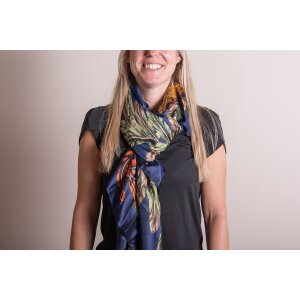 Juleeze JZSC0710BL Sciarpa donna modello blu 90x180 cm