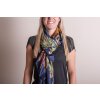 Juleeze JZSC0710BL Sciarpa donna modello blu 90x180 cm