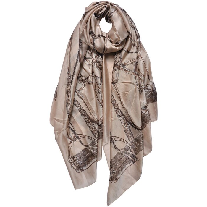 Juleeze JZSC0711BE Sciarpa da donna modello Beige 90x180 cm