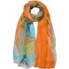 Juleeze JZSC0715O Sciarpa donna fantasia arancione 50x160 cm