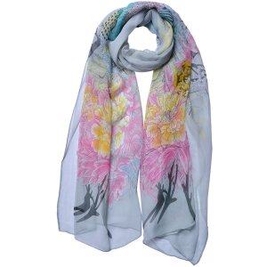 Juleeze JZSC0724G Sciarpa donna grigio 50x160 cm