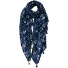 Juleeze JZSC0733 Sciarpa da donna con motivo blu, rosso 90x180 cm