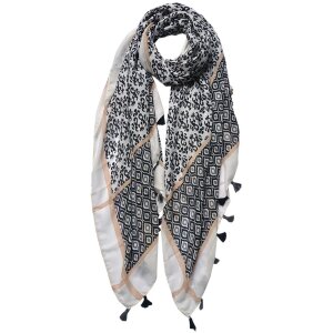 Juleeze JZSC0735Z Sciarpa da donna Nero, Grigio, Beige...