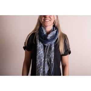 Juleeze JZSC0737BL Sciarpa donna modello blu 90x180 cm