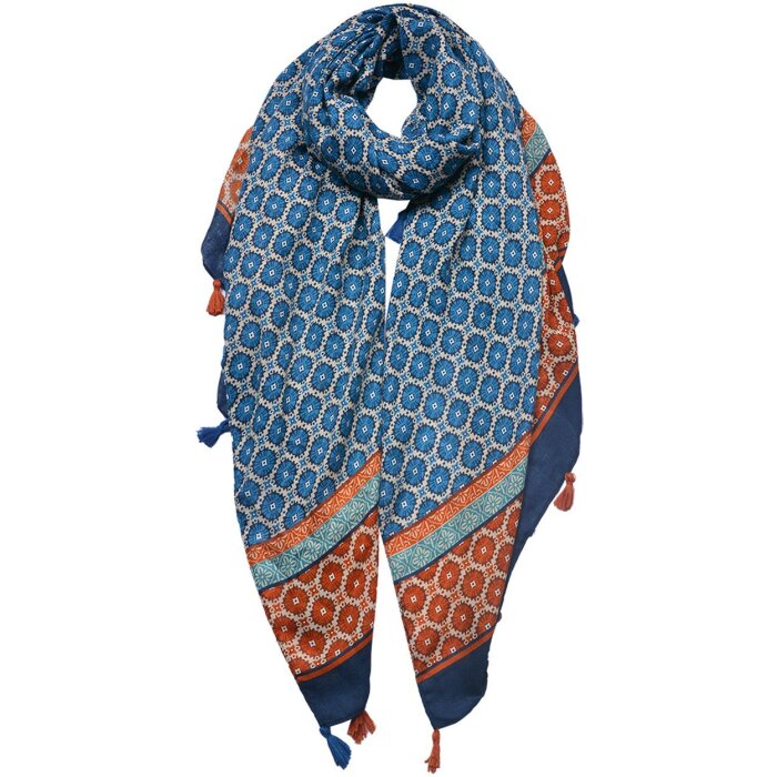 Juleeze JZSC0747 Sciarpa da donna modello blu 90x180 cm