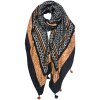 Juleeze JZSC0749Z Sciarpa donna modello nero 90x180 cm