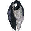 Juleeze JZSC0756 Sciarpa da donna Nero, Grigio 90x180 cm