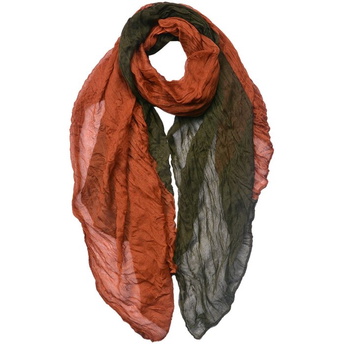 Juleeze JZSC0757 Sciarpa donna fantasia verde, marrone 90x180 cm