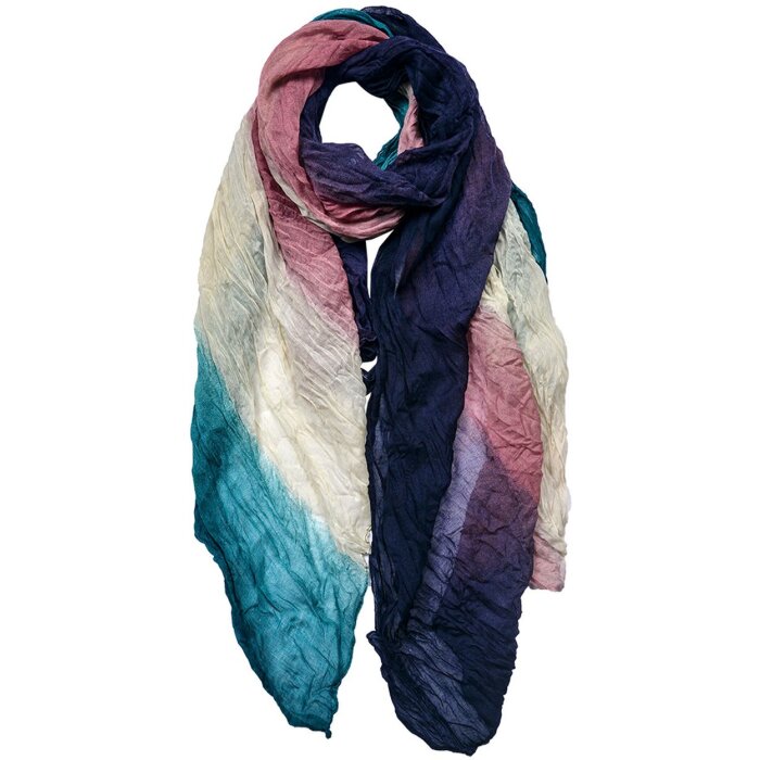 Juleeze JZSC0763 Sciarpa da donna con motivo viola, beige, verde 90x180 cm