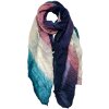 Juleeze JZSC0763 Sciarpa da donna con motivo viola, beige, verde 90x180 cm