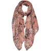 Juleeze JZSC0766P Sciarpa da donna modello rosa, grigio 90x180 cm