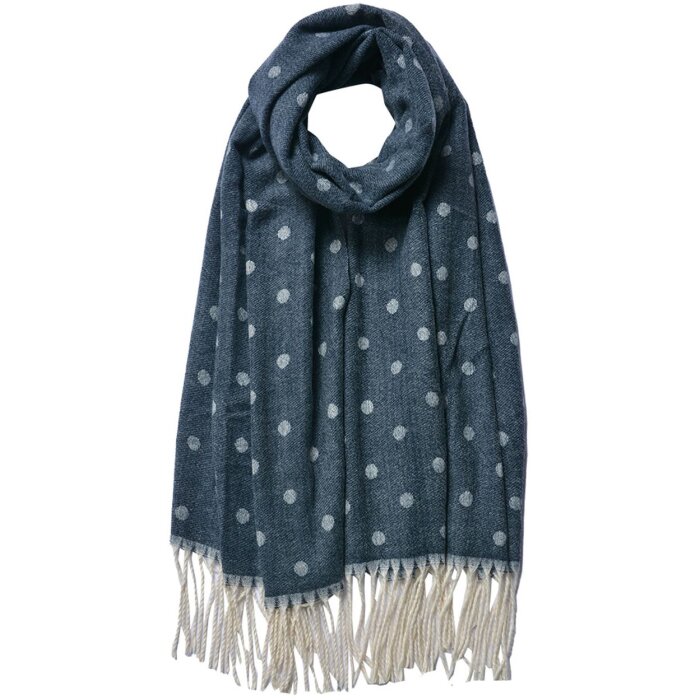 Juleeze JZSC0773BL Sciarpa invernale donna blu 68x180 cm