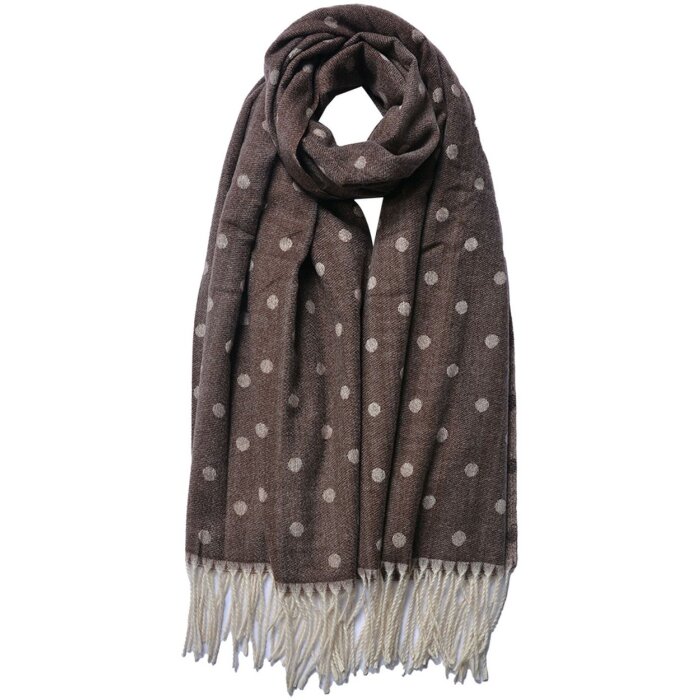 Juleeze JZSC0773CH Sciarpa invernale da donna marrone 68x180 cm